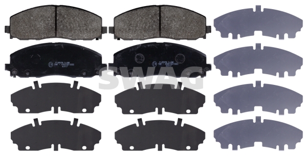 Sada brzdových platničiek kotúčovej brzdy SWAG